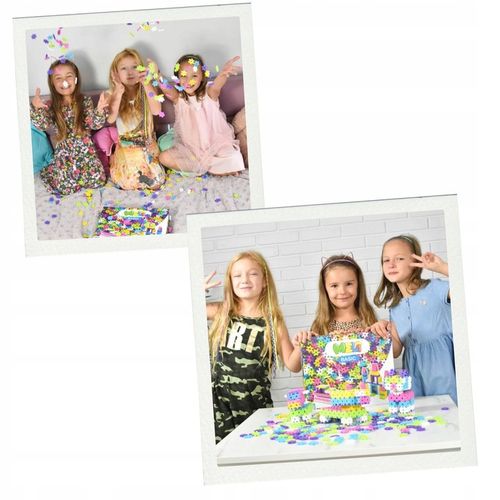 KLOCKI KONSTRUKCYJNE WAFLE MELI BASIC PINK 600 Szt GOFRY PUZZLE 3D MINI na Arena.pl