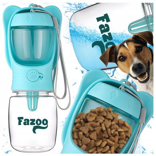 Butelka na Wodę Karmę dla Psa Poidło 2w1 Bidon Turystyczny Miseczka Podróż na Arena.pl