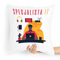 Poduszka Informatyka Informatyk Specjalista Od It Z Nadrukiem Ze Zdjęciem