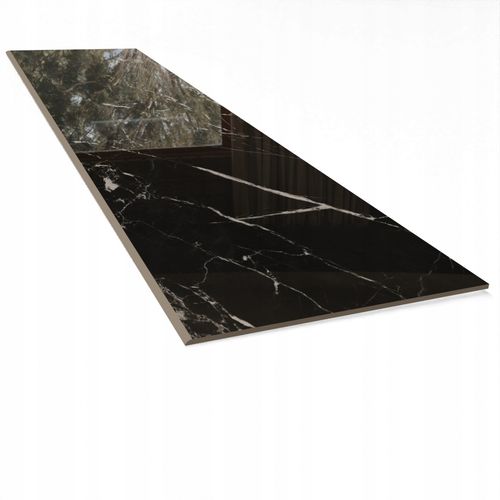 Stopnica Marmur Czarny 160x30cm Poler - Gres Premium Bez Nacięć, Połysk na Arena.pl