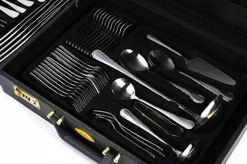 Sztućce w Walizce Ekskluzywne 72 ele na 12 Osób na Arena.pl