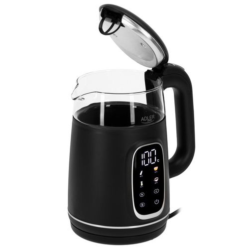 Czajnik Elektryczny Szklany Do Kuchni LED Podtrzymywanie Ciepła 1,7L na Arena.pl