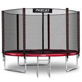 Trampolina ogrodowa 10ft/312cm z siatką zewnętrzną i drabinką Neo-Sport