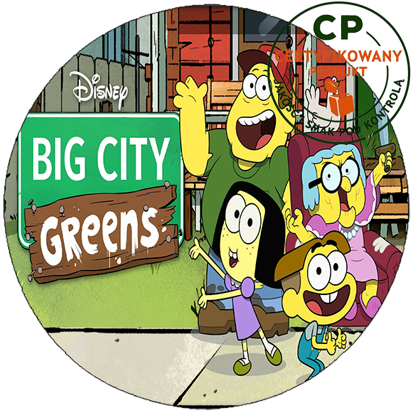 Opłatek na tort Greenowie zdjęcie 1