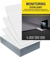 Ulotki A5 5000szt reklamowe firmowe MONITORING SPRZEDAŻ MONTAŻ różne wzory