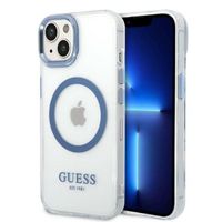 Guess GUHMP14MHTRMB iPhone 14 Plus 6,7" niebieski/blue hard case Metal Outl