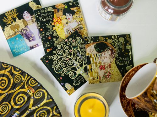 Kpl. 4 podkładek szklanych - G. Klimt (CARMANI) na Arena.pl