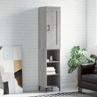 Wysoka szafka, szary dąb sonoma, 34,5x34x180 cm