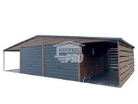 Garaż 6x6 wiata 2x Brama drzwi 4x okno rynny Blachodachówka GP231