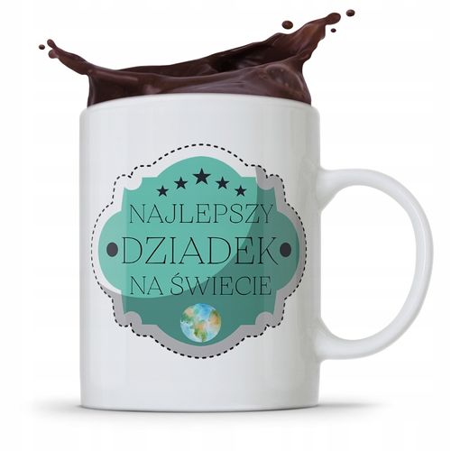 Kubek Prezent Dzień Dziadka Najlepszy Dziadek Z Nadrukiem Ze Zdjęciem na Arena.pl