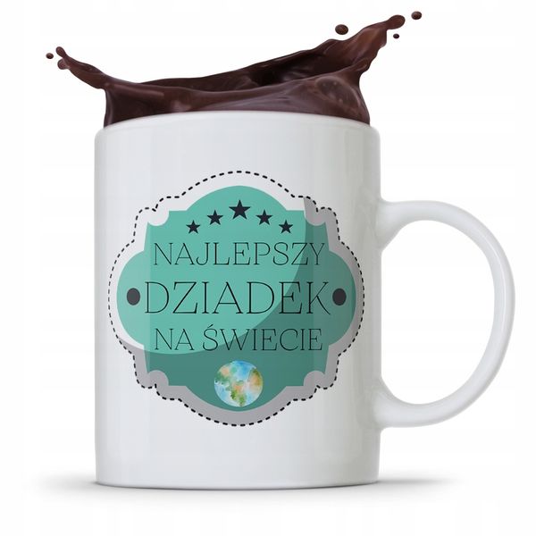 Kubek Prezent Dzień Dziadka Najlepszy Dziadek Z Nadrukiem Ze Zdjęciem zdjęcie 1