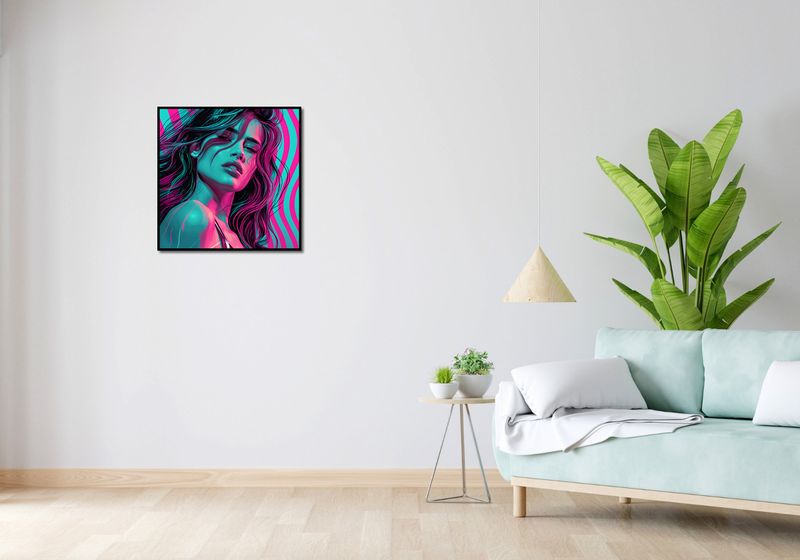Plakat 60x60cm Neonowy Wzrok zdjęcie 4