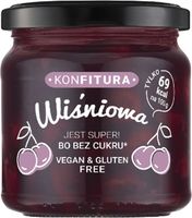 Devaldano KONFITURA WIŚNIOWA DŻEM WIŚNIE wiśnia wiśniowy BEZ CUKRU 190G