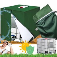 SOLIDNY Pokrowiec na MAUZER 1000L ZBIORNIK OSŁONA Anty-UV OXFORD 420d Mocny