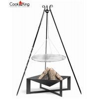 GRILL OGRODOWY COOKKING 180 CM NIERDZEWNY RUSZT 70 CM+PALENISKO CUBA 70X70