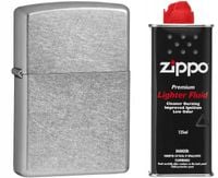 ZESTAW oryginalna zapalniczka Zippo 207 Classic Street Chrome + benzyna 125