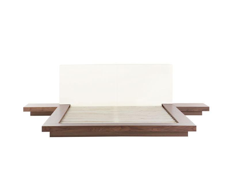 Łóżko 160 x 200 cm brązowe ZEN zdjęcie 5