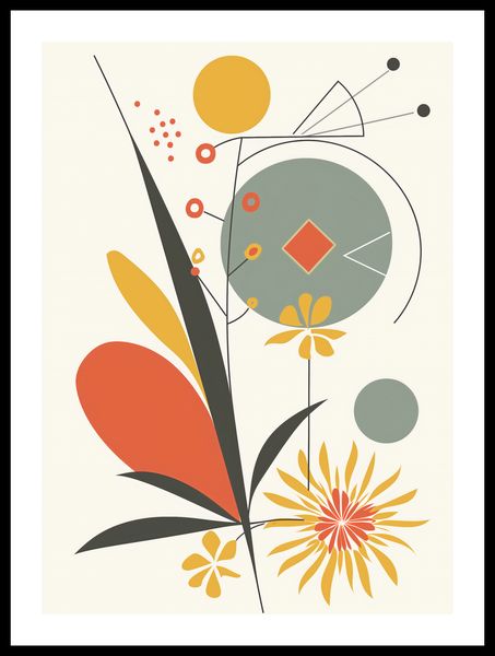 Plakat 39,5x55cm Geometryczny Ogród zdjęcie 3