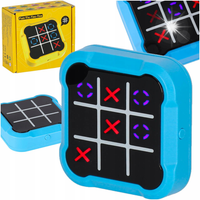 Kółko krzyżyk gra elektroniczna logiczna tic tac toe konsola przenośna nieb