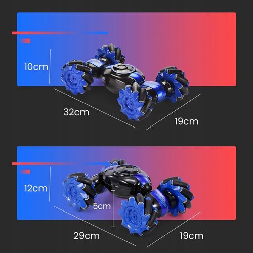 SAMOCHÓD ZDALNIE STEROWANY RĘKĄ GESTAMI + PILOT 4x4 AUTO RC AKUMULATOR LED na Arena.pl