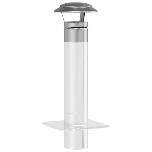 Pokrowiec na komin przeciwdeszczowy Srebrny 20 x 20 x 18 cm na Arena.pl