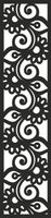 A3 Zawieszka dekor ozdoba ażurowa czarna 21x90 cm