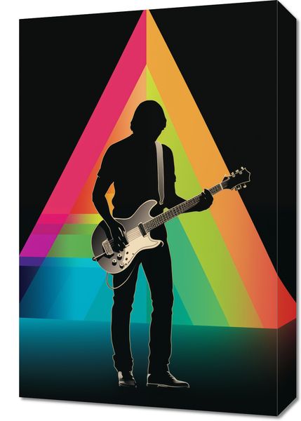Obraz 40x60cm Pryzmat przez Gitarę zdjęcie 1