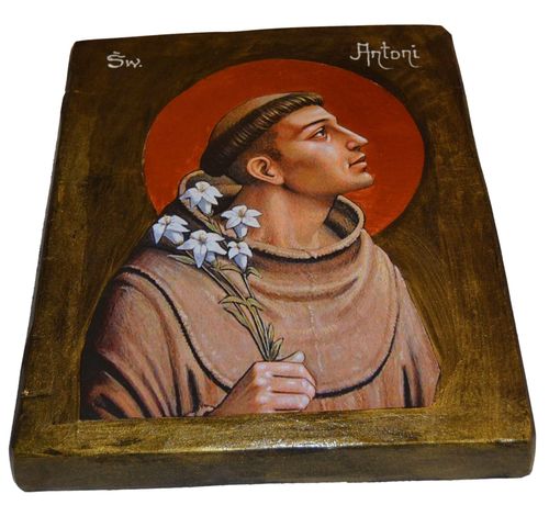Ikona święty Antoni prosimy Go o pomoc w znalezieniu zagubionych rzeczy na Arena.pl