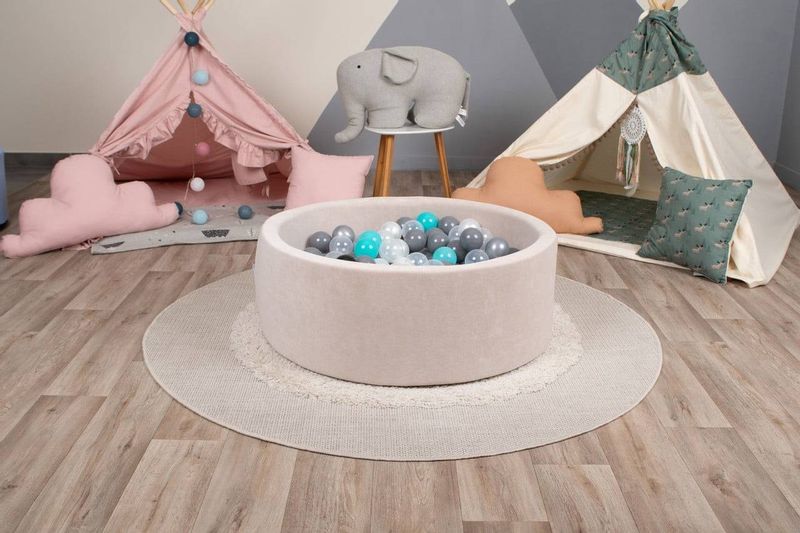 basen z kulkami Delsit 83x30cm beżowy zdjęcie 2