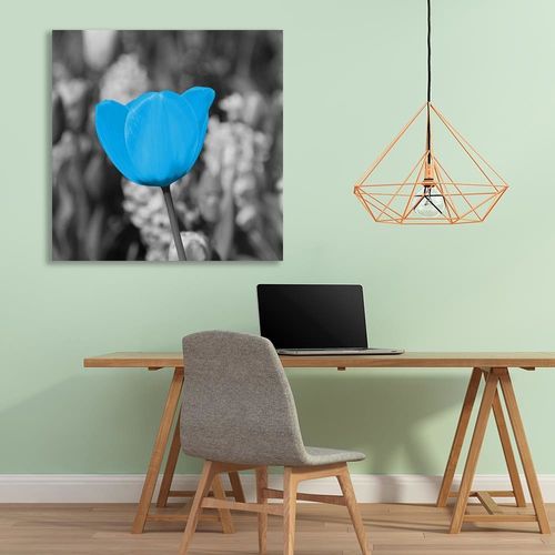 Deco Panel, Niebieski tulipan 40x40 na Arena.pl