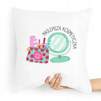 Poduszka Prezent Dla Kosmetyczki Najlepsza Z Nadrukiem Ze Zdjęciem