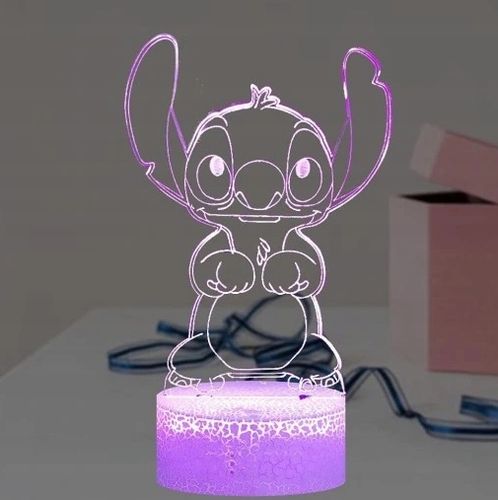 Prezenty świąteczne Lampka 3D nocna led usb +pilot na prezent Lilo i Stitch na Arena.pl