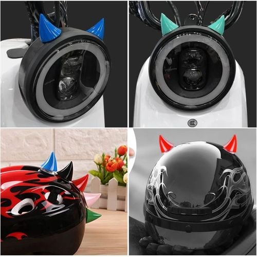 Rogi do kasku kolorowe 2szt Czerwony na Arena.pl