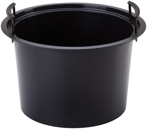 Doniczka okrągła Mika Slim 40 cm z wkładem | Antracyt na Arena.pl