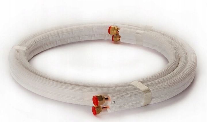 Rurki do klimatyzacji Ebrille 1/4'' + 3/8'' 5mb z kielichami wysoka jakość zdjęcie 1