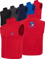 Kamizelki Polarowe TWÓJ HAFT LOGO GRAFIKA NAPIS firmowe reklamowe 10 sztuk