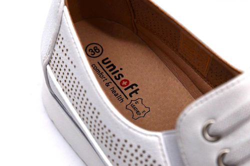 Półbuty damskie Unisoft 25PB02-9033 - białe 37 na Arena.pl