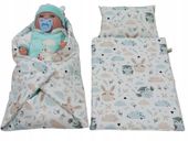 POŚCIEL + ROŻEK/BECIK DLA LALKI BOBAS, BABY BORN