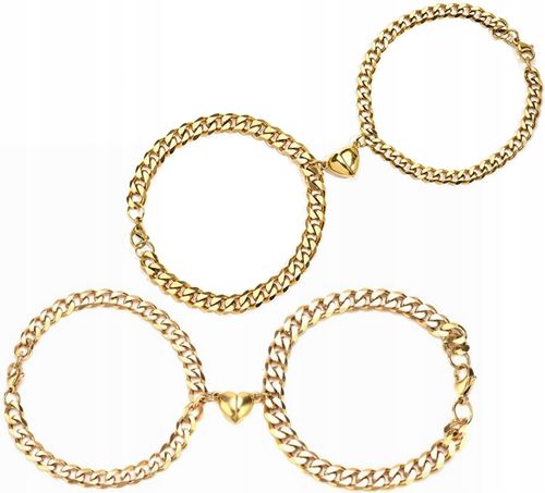 Bransoletka Dla Przyjaciół Par X2 Złota Pancerka na Arena.pl