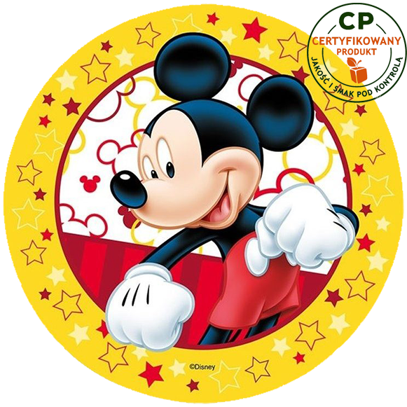 Opłatek na tort Myszka Mickey zdjęcie 1