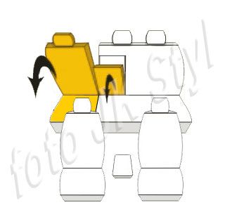 Pokrowce MIAROWE do VW Golf V Plus 05-14r. P2 zdjęcie 3