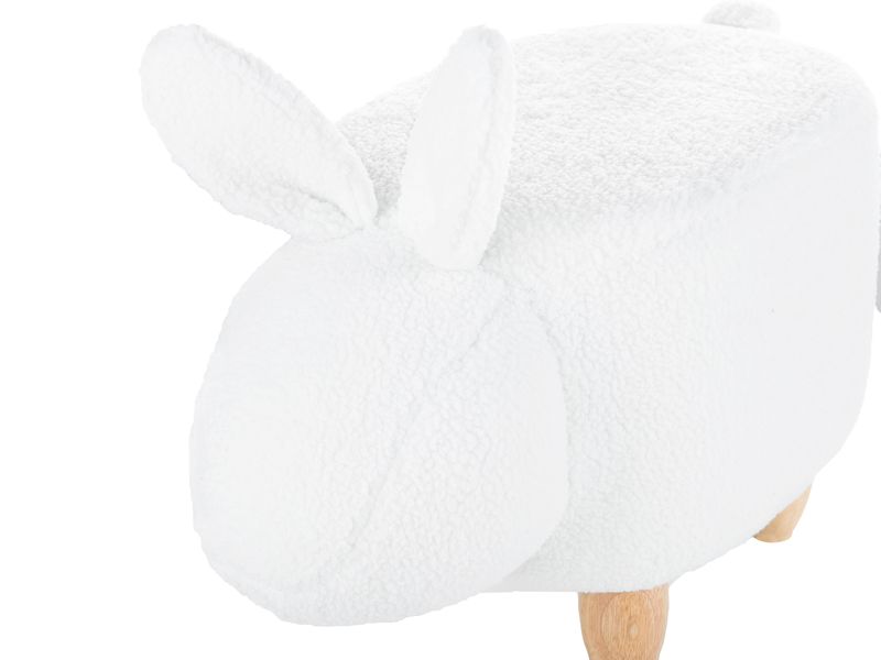 Pufa zwierzak biała BUNNY zdjęcie 6