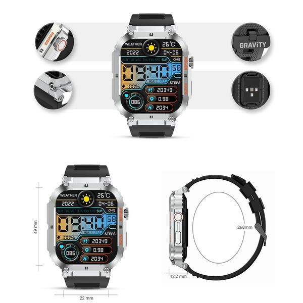 smartwatch gravity gt6-5 zdjęcie 8