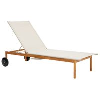 LEŻAK OGRODOWY MONO Z REGULACJĄ OPARCIA