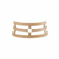 pas na talię maze wide belt brown bijoux indiscrets