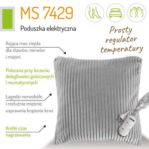 MS 7429 Poduszka elektryczna - szara zdjęcie 10