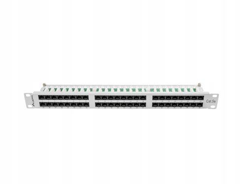 Patch Panel 48 Port 1U Kat.5E szary na Arena.pl