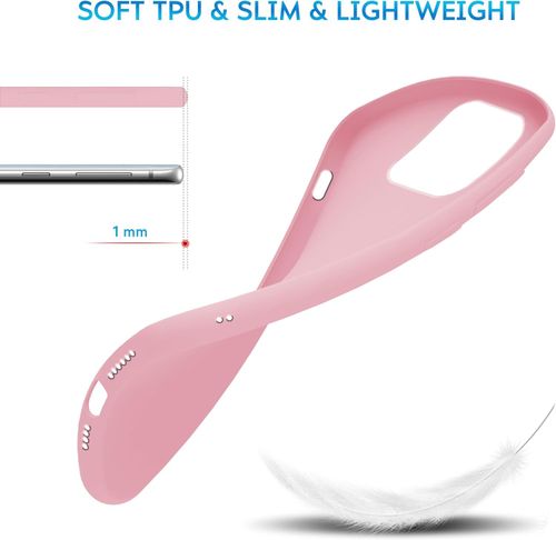 Etui iPhone 15 Pro różowe matowe TPU smukłe silikonowe case na Arena.pl