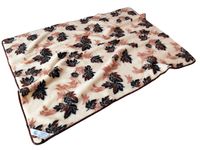 koc wełniany merynos australijski, wzór listki 100x140 (+-5cm)