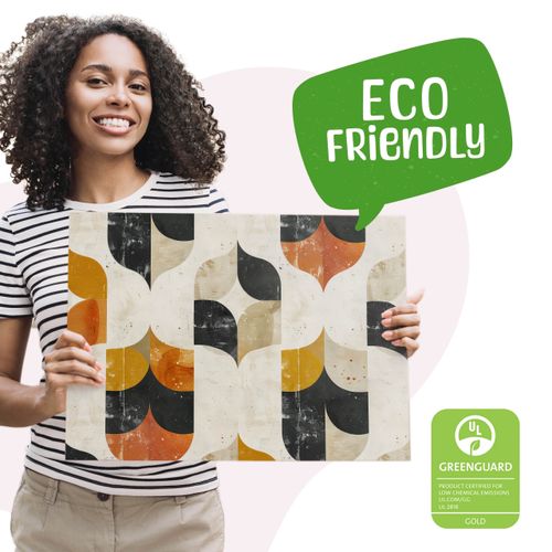 Obraz Na Płótnie Kolorowe Kształty Abstrakcja Ornamenty Boho 40cm x 30cm na Arena.pl